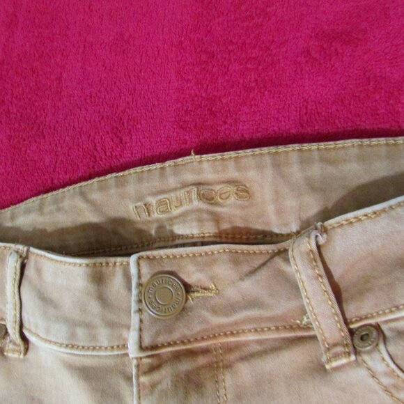Maurices Pants - Stretch Mustard Yellow Ankle Length - Picture 4 of 5